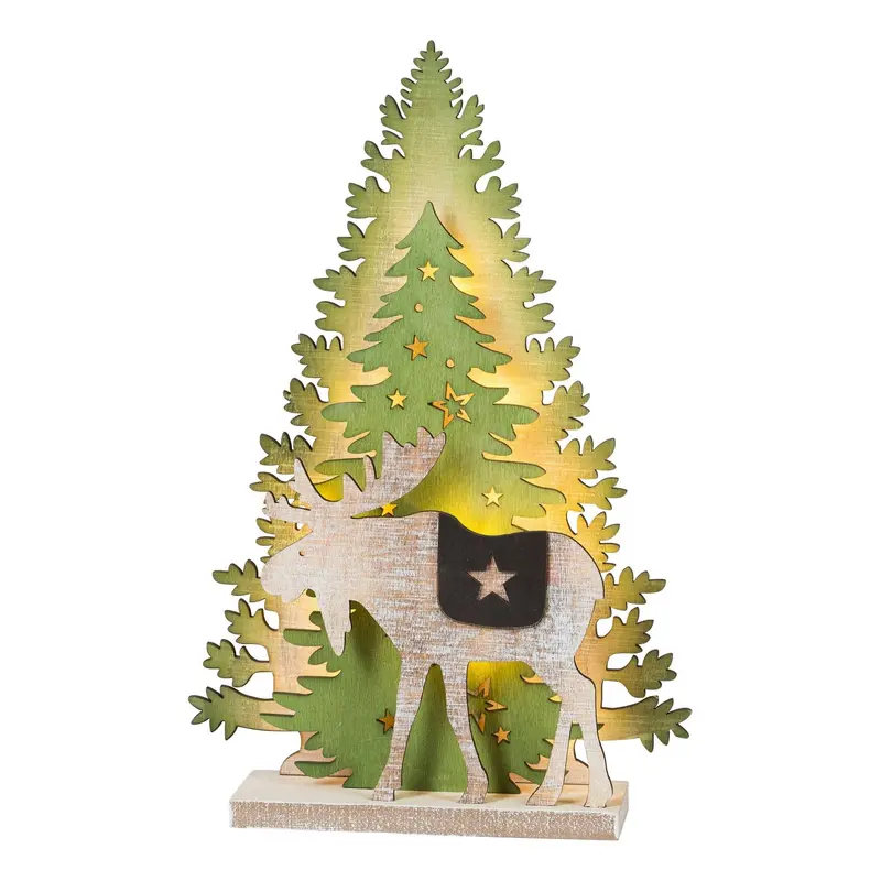 LED Diorama Elch im Country Style 3D