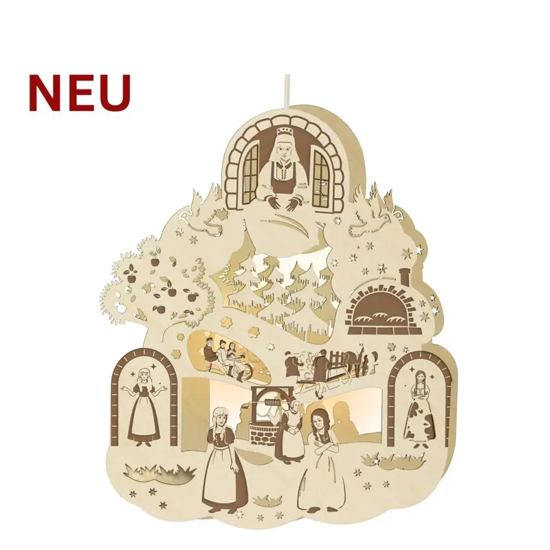 LED Fensterbild "DEFA - Frau Holle®", farbig abgesetzt, 30 cm