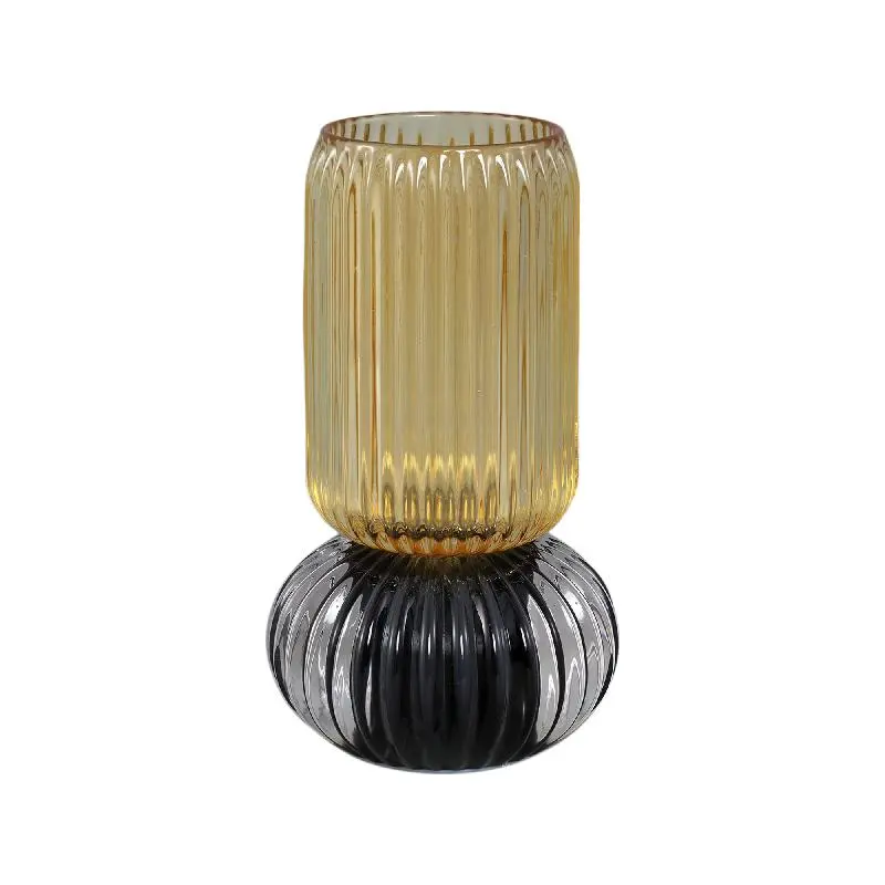 LED-Leuchte  – Geripptes Glas, Rundes Design, Biege Farbe – Yannah | PTMD