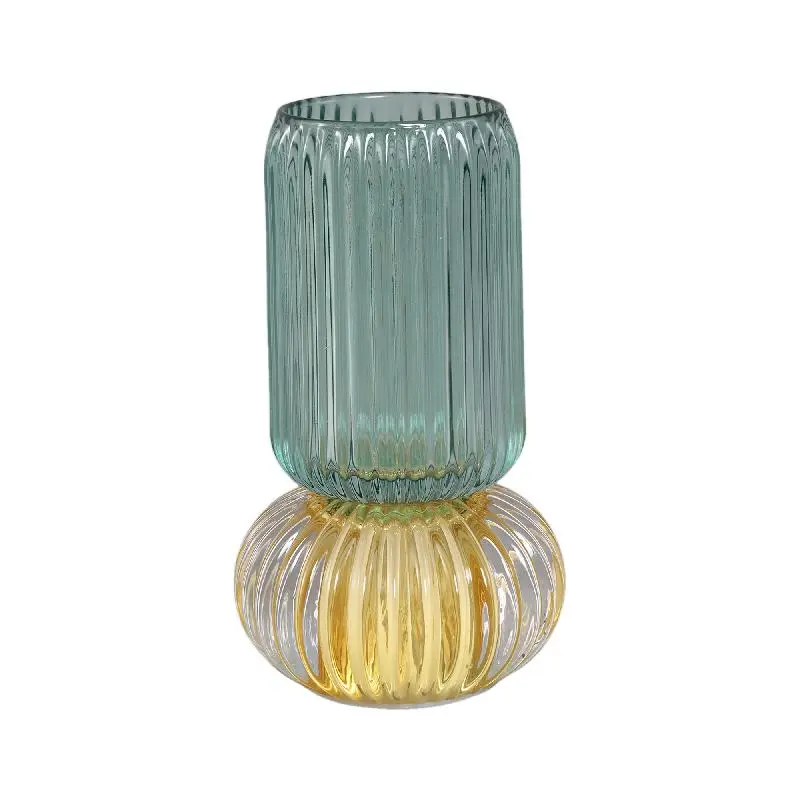 LED-Leuchte – Geripptes Glas, Rundes Design, Moosgrüne Farbe – Yannah | PTMD