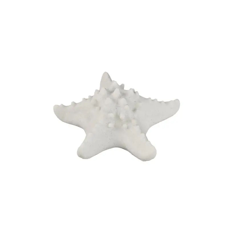 LED-Leuchte – Seesternform Design, Polyresin Oberfläche, Weiße Farbgebung, S – Graeme | PTMD