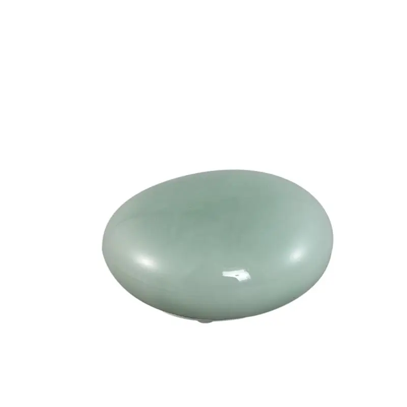 LED-Leuchte – Steinform Design, Aufladbare Funktion, Mintgrüne Farbe, M – Shalon | PTMD