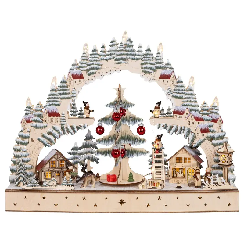 LED Lichterbogen "Drehender Weihnachtsbaum", 50 cm
