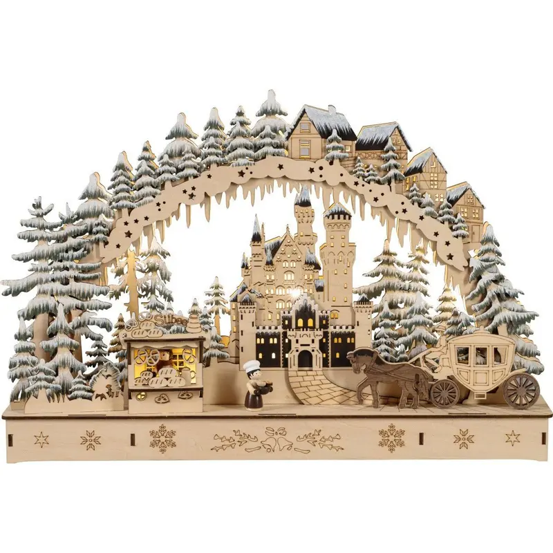 LED Lichterbogen "Schloss Neuschwanstein", 45 cm