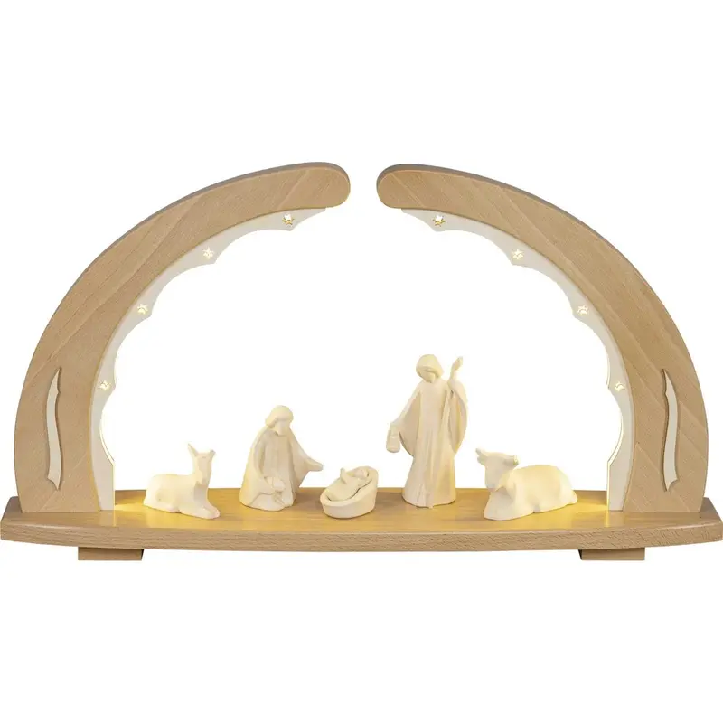 LED Schwibbogen "Christi Geburt", 57 cm