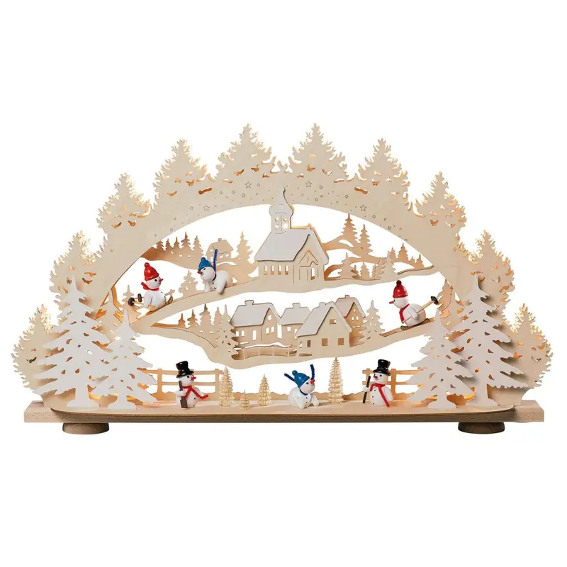 LED Schwibbogen "Schneemann", 66 cm