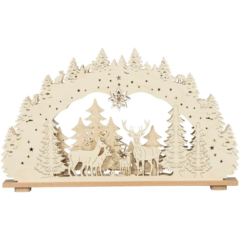 LED Schwibbogen "Waldidylle", 66 cm