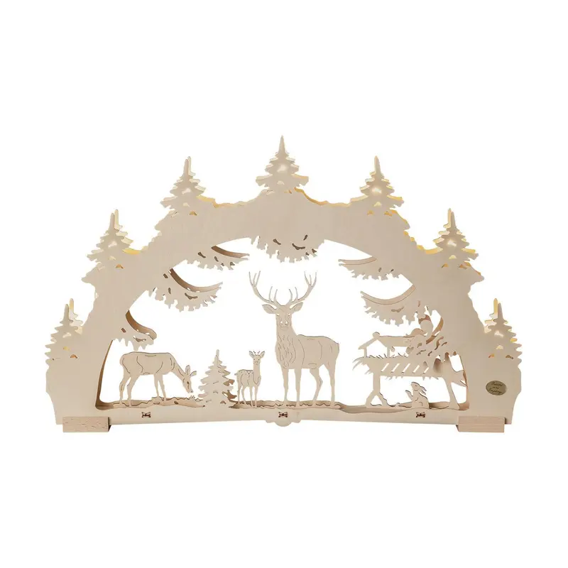 LED Schwibbogen "Waldlichtung", 52 cm