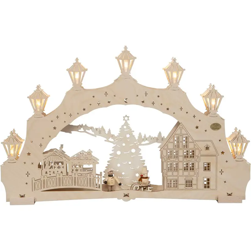 LED Schwibbogen "Weihnachtsbaum am Markt"