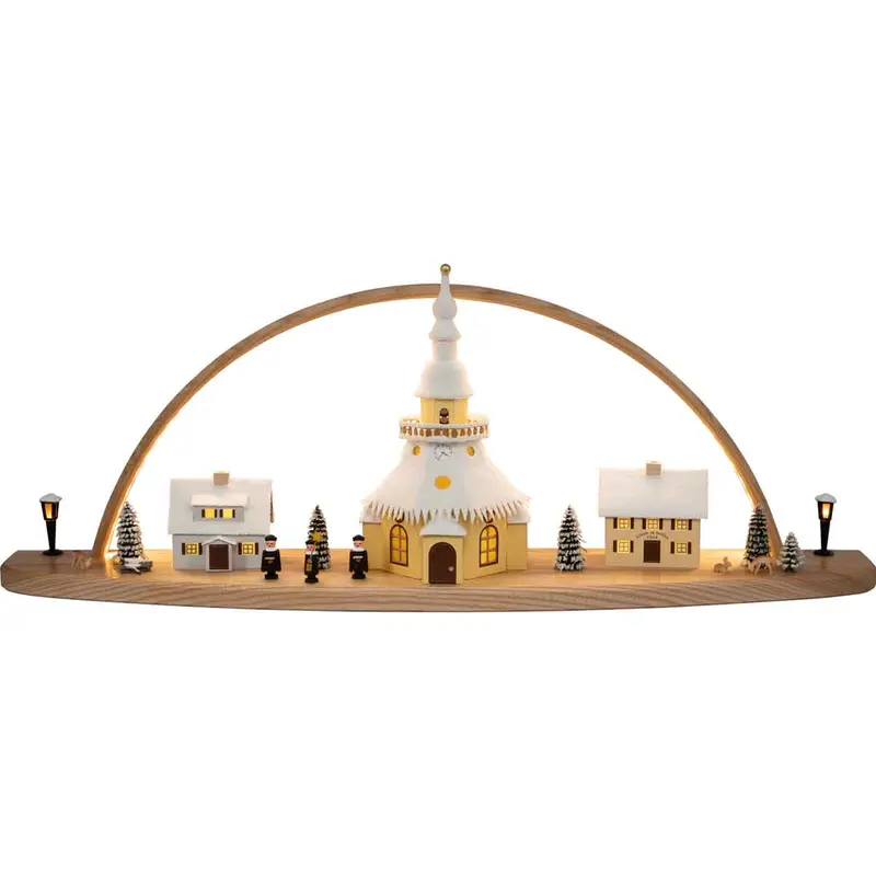 LED Schwibbogen "Winterdorf Seiffen", 72 cm