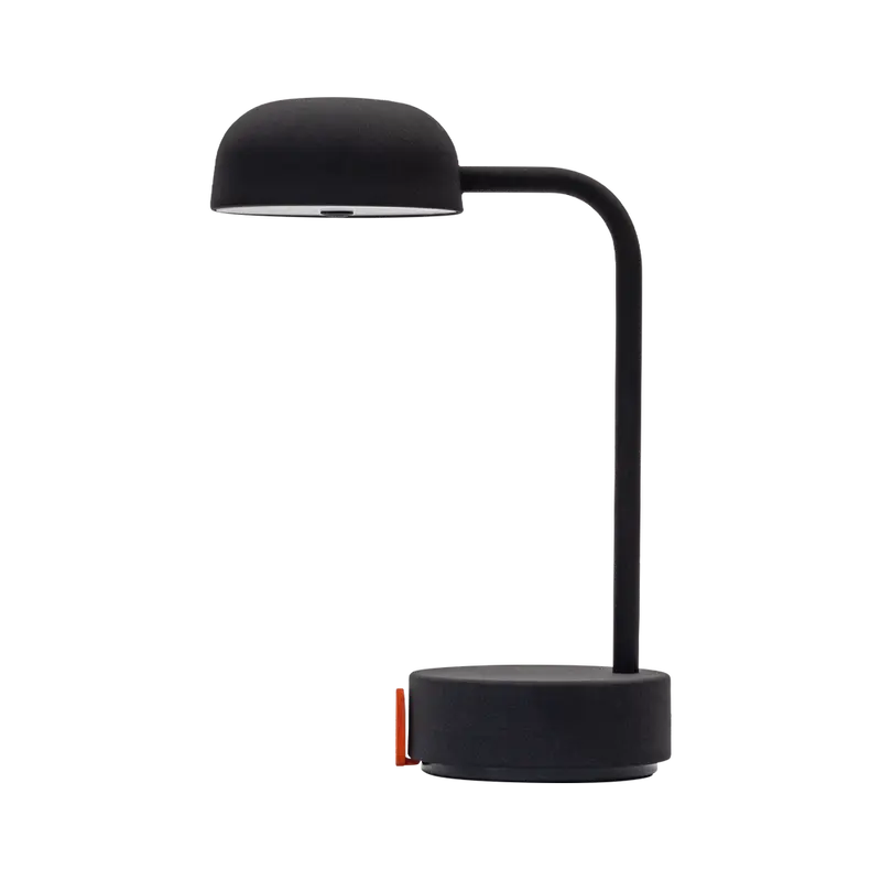 LED-Tischleuchte in Anthrazit mit dimmbarer Beleuchtung, kabellosem Design und wiederaufladbarem Akku – Fokus | Kooduu