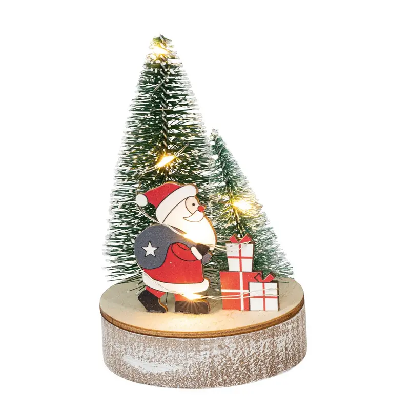 LED Weihnachtsdekoration "Weihnachtsmann" 12 cm