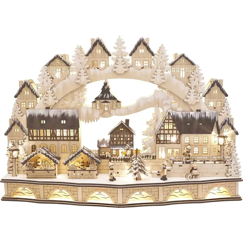 LED XL Lichterbogen "Winterstadt"