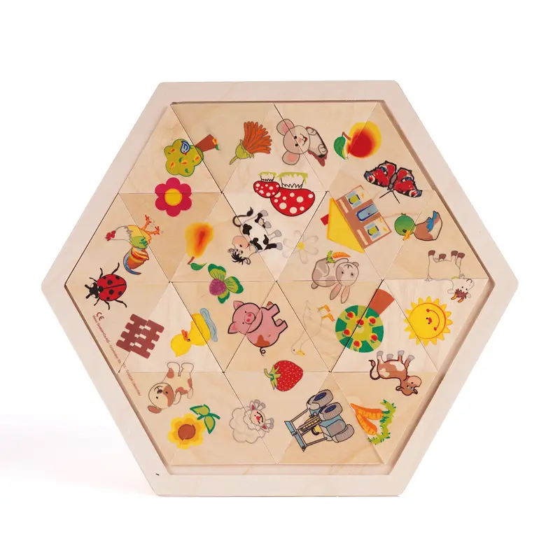 Legespiel "Bauernhof", farbig bedruckt, 24-teilig