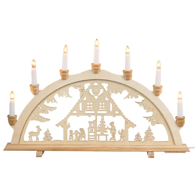 Lichterbogen "Waldhaus", 58 cm