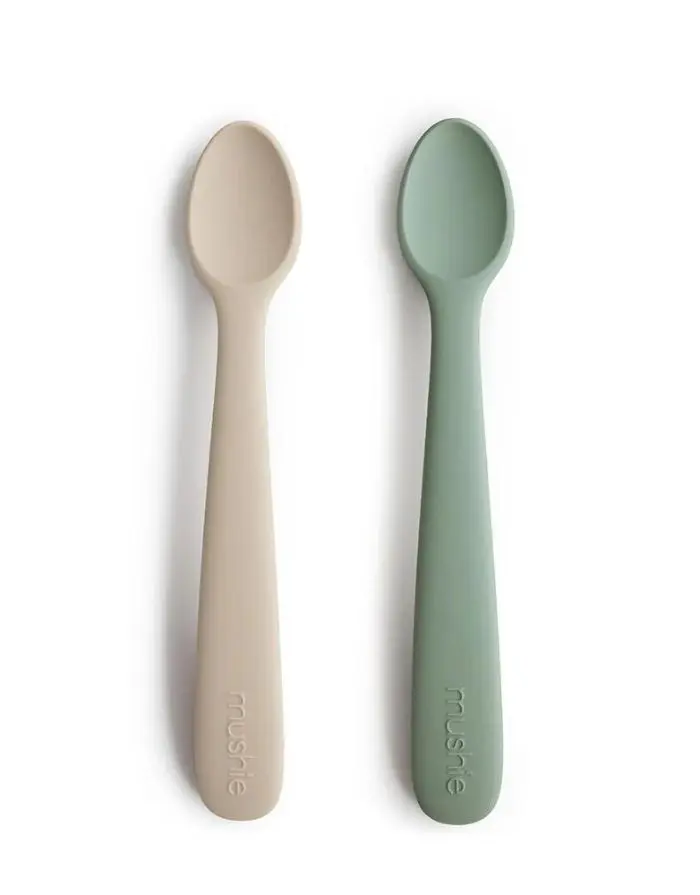 Löffel Silikon 2er-Set I Cambridge Blue/Shifting Sand