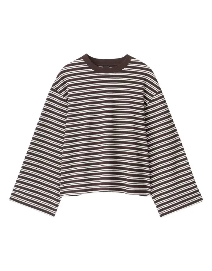 Longsleeve Striped I Chicory Coffee
