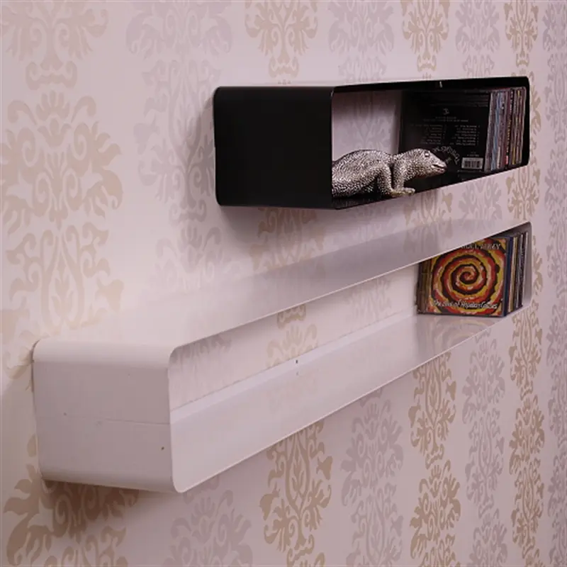 LOUNGE DESIGN CD REGAL "CUBE" | 80cm, Metall | für ca 70 CDs | Farbe