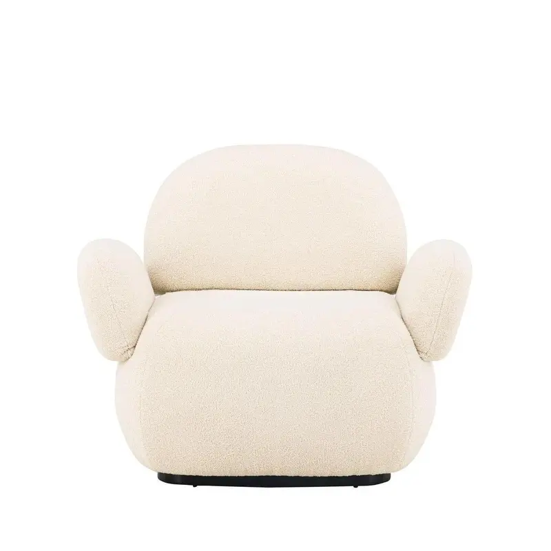 Loungesessel Sevilla aus Chenille - Beige