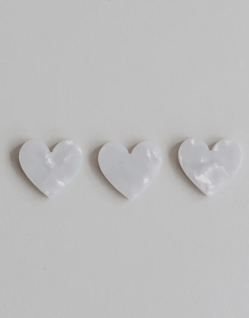 Magnet 3er-Set Herz I Pearl