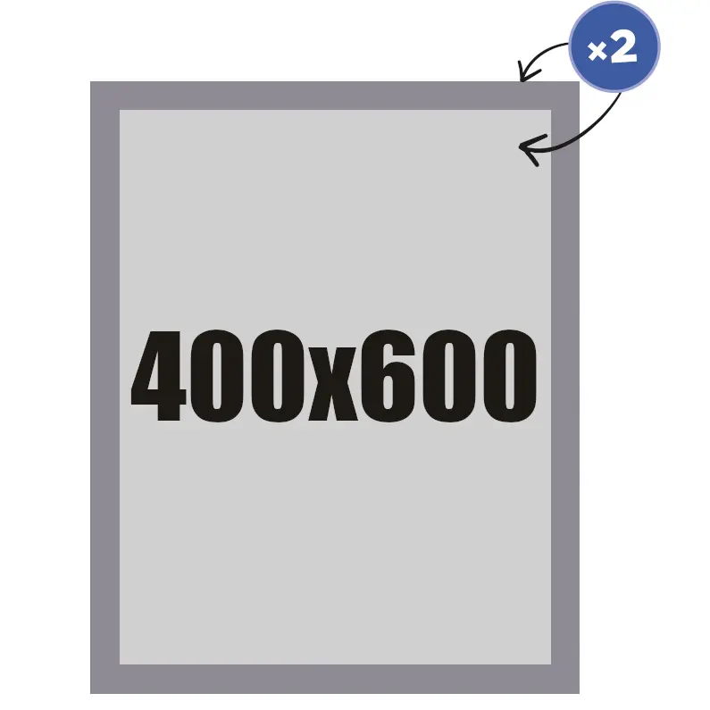 Magnetischer Plakatrahmen Magnetic Rewers 400 x 600 mm silber