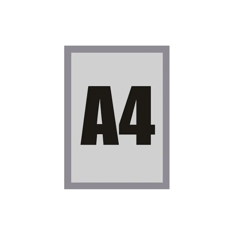 Magnetrahmen A4 (silber) für Poster und Aushänge