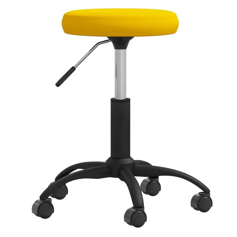 Massagehocker Samt mit Rollen