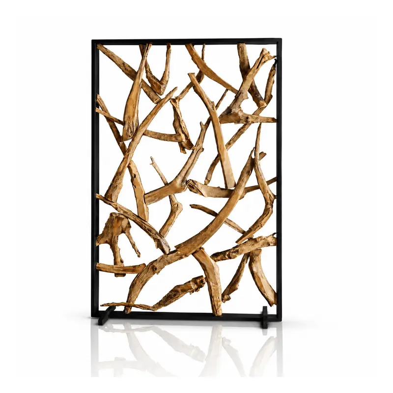 MAZE Raumteiler Teakholz 120cm x 180cm