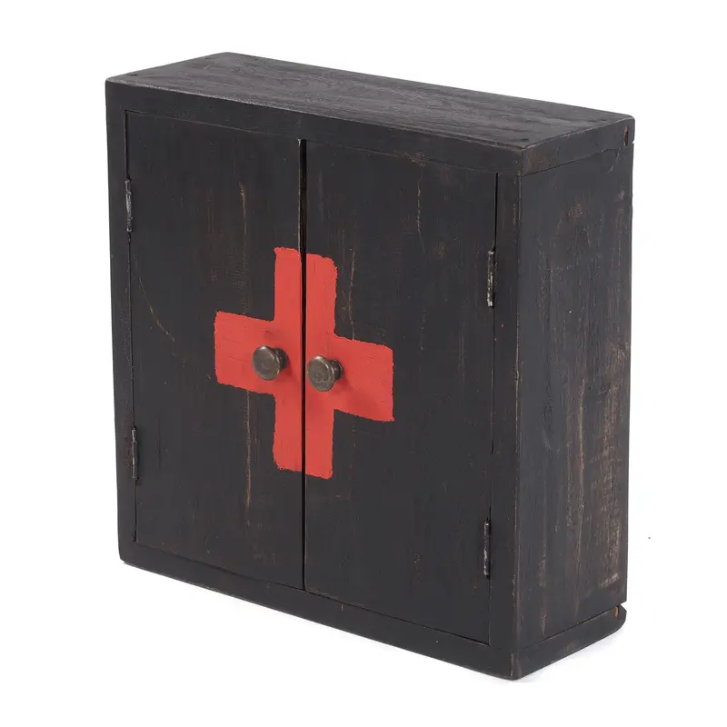 MEDIZINSCHRANK "MEDIC" | 35x35x13 cm, Mahagoni | Wandschrank | Farbe