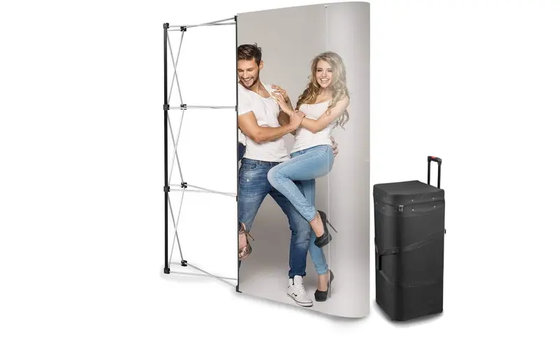 Messewand Pop-Up gerade 3 x 2 im Transportkoffer