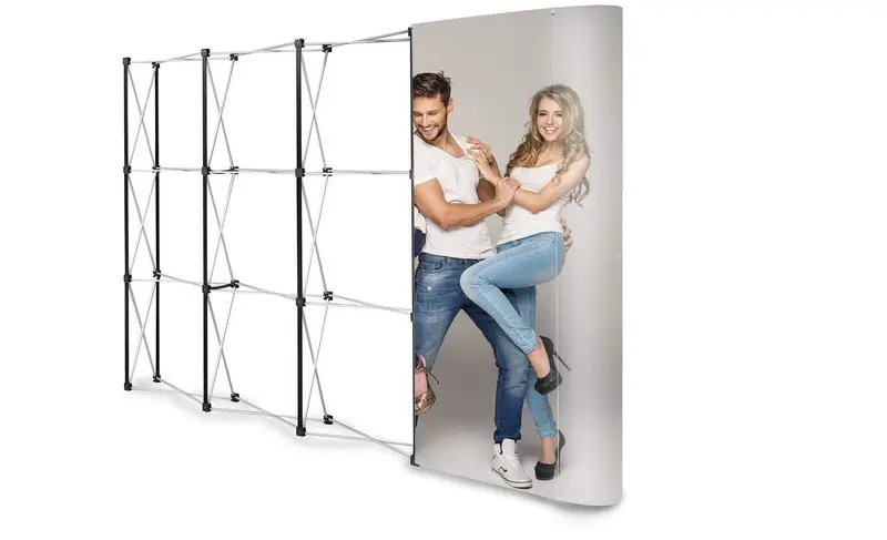Messewand Pop-Up gerade 3 x 4 im Karton