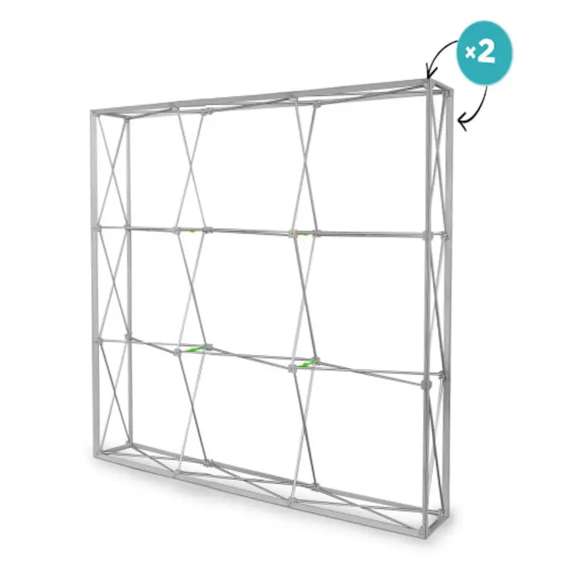 Messewand Preston Pop-Up gerade 3 x 3