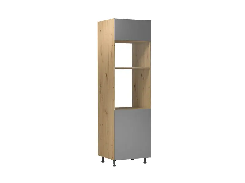 Mikrowellenumbauschrank D60PM P/L – Velora – Hochschrank mit Aussparung für die Mikrowelle