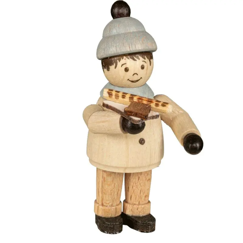 Miniatur Junge mit Bratwurst, 5 cm