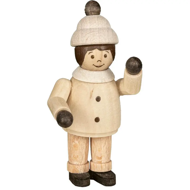 Miniatur Mädchen winkend, 5 cm