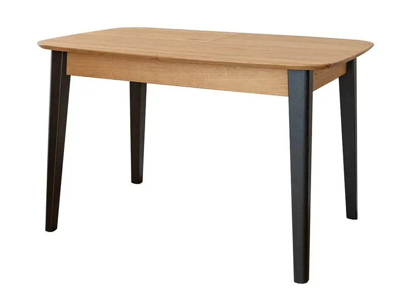Minimalistischer Tisch aus massiver Eiche mit Verlängerung 45 | Ausziehtisch Orbetello Akzent