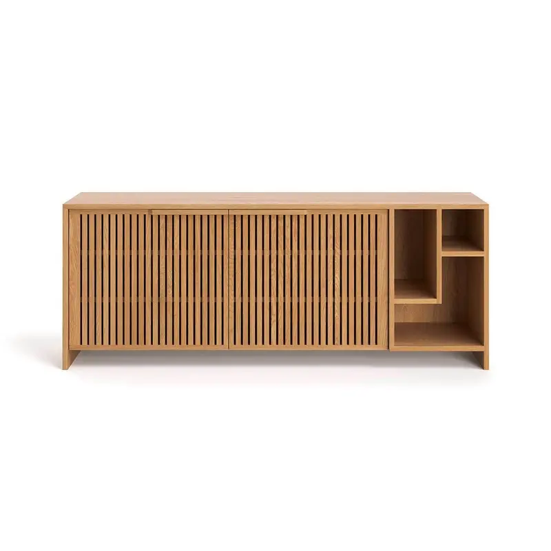 Modernes Sideboard aus massiver Eiche | Zweitürige Kommode Conte