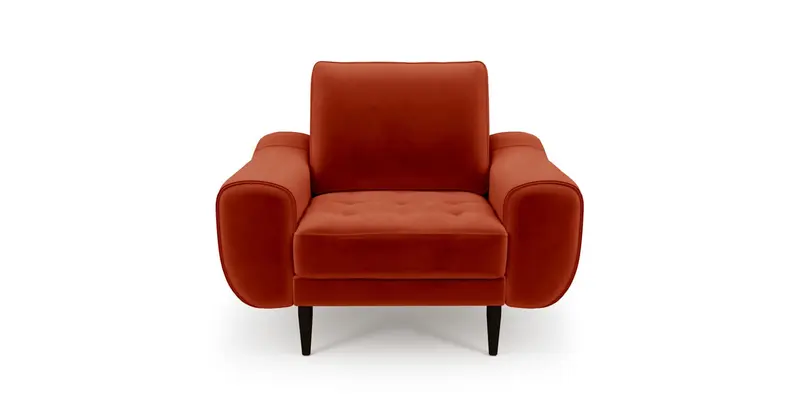 Modsy Bold Sessel Holzbein - Samt