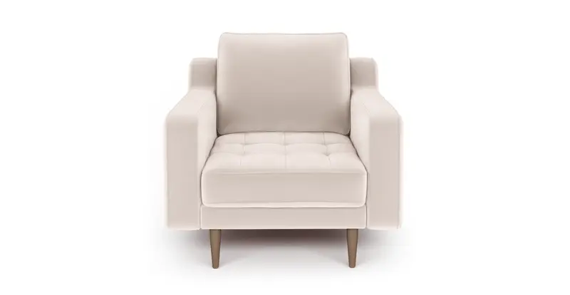 Modsy Sessel Holzbein - Samt