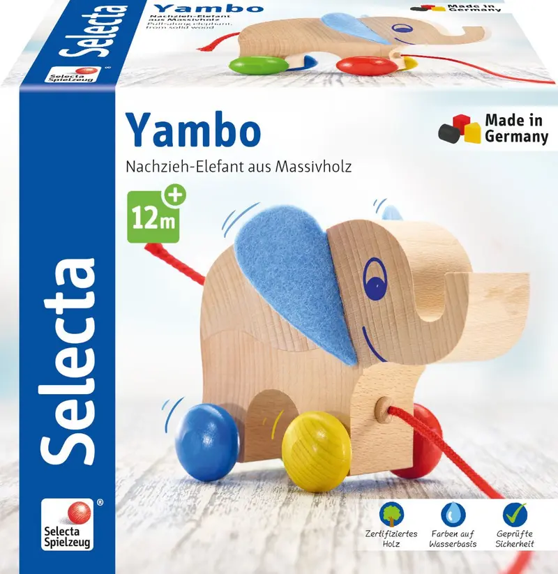 Nachziehfigur Elefant Yambo