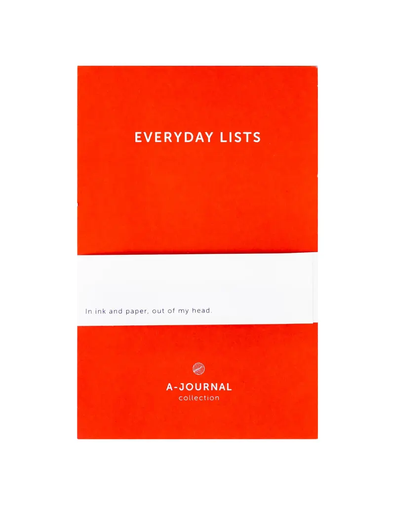 Notizblock Everyday Lists I Red