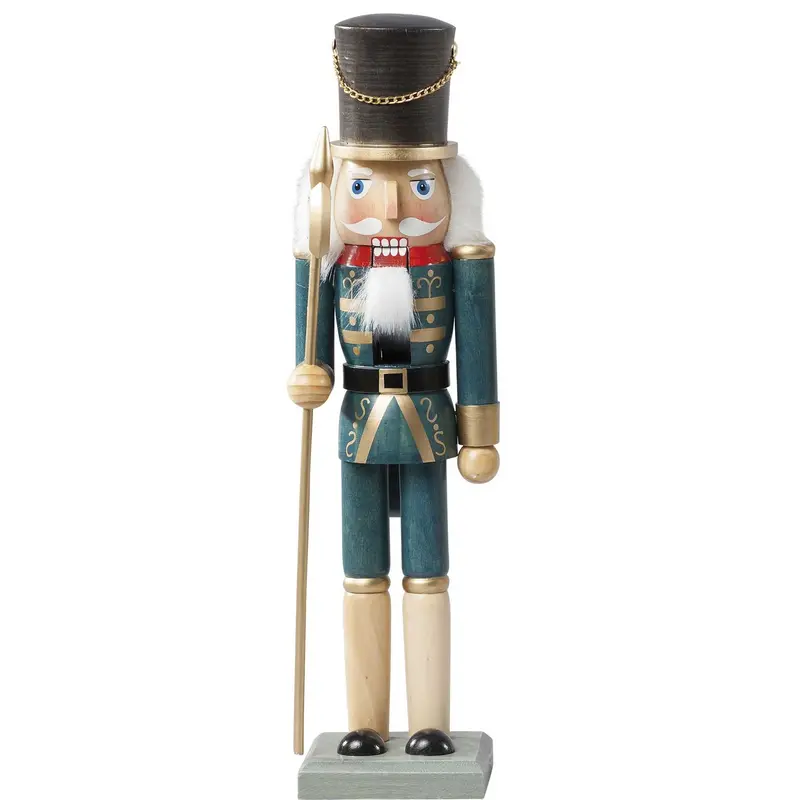Nussknacker, blau lasiert, 25 cm