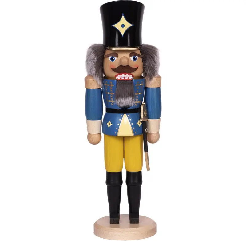 Nussknacker "Husar" blau, 36 cm