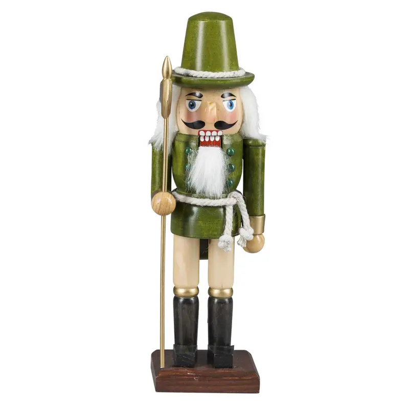 Nussknacker "Husar", grün lasiert, 25 cm