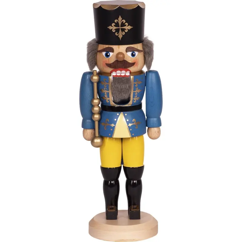 Nussknacker "König" blau, 36 cm