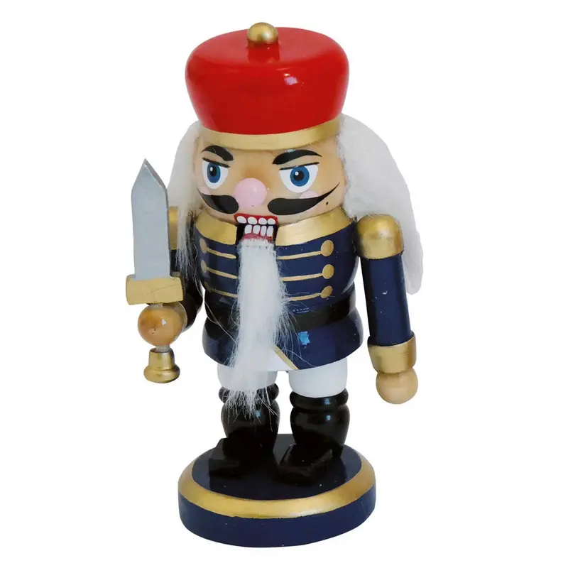 Nussknacker Mini, blau, 10 cm