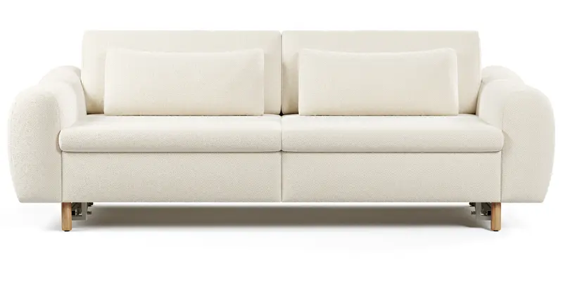 Nyra 3-Sitzer Sofa Bett Holzbein - Naturgewebe