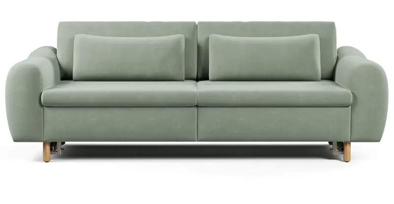 Nyra 3-Sitzer Sofa Bett Holzbein - Samt
