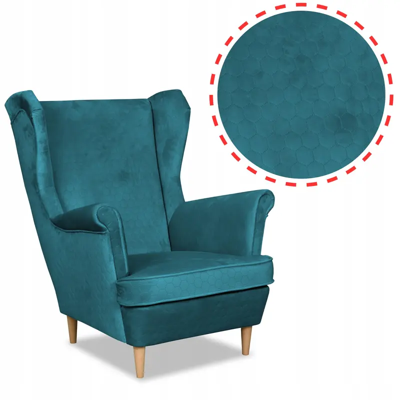 Ohrensessel Angelo blau Ausführung Angelo Royal Plus 137