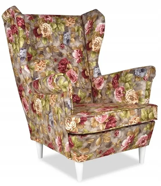 Ohrensessel Ari rosa / beige Ausführung ROSE 02